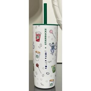 Starbucks x Roller Rabbit COFFEEHOUSE BONANZA 24oz Stainless Steel‎ Tumbler
